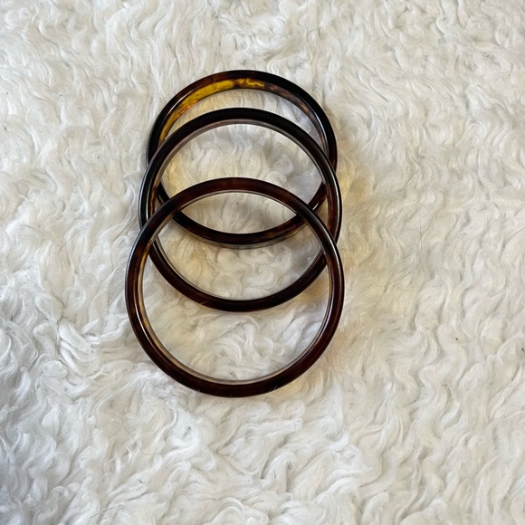 Tortoise Shell Bangle Bracelet Set - Picture 4 of 4